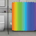 Rainbow Gradient Print Polyester Shower Curtain