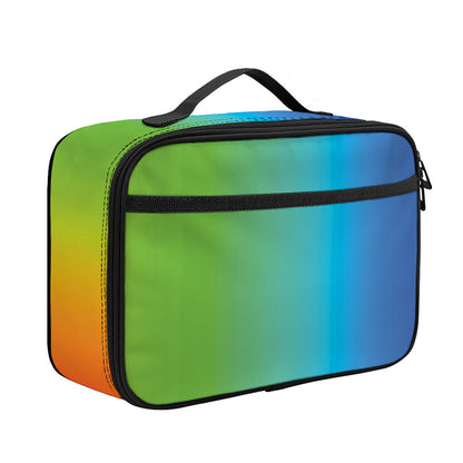 Rainbow Gradient Print Portable Lunch Bag