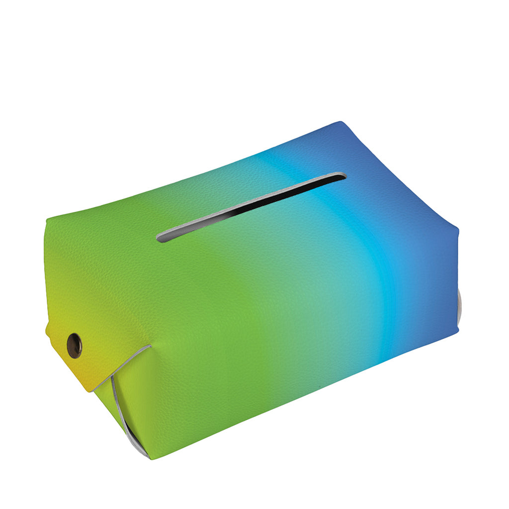 Rainbow Gradient Print Rectangle Tissue Box Cover