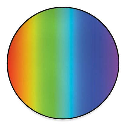 Rainbow Gradient Print Round Floor Mat