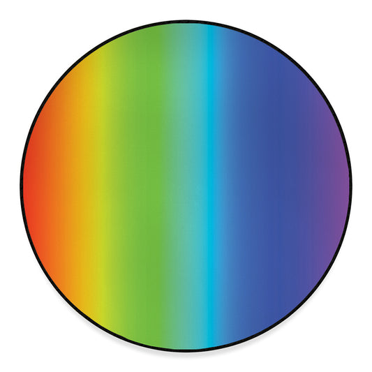 Rainbow Gradient Print Round Floor Mat