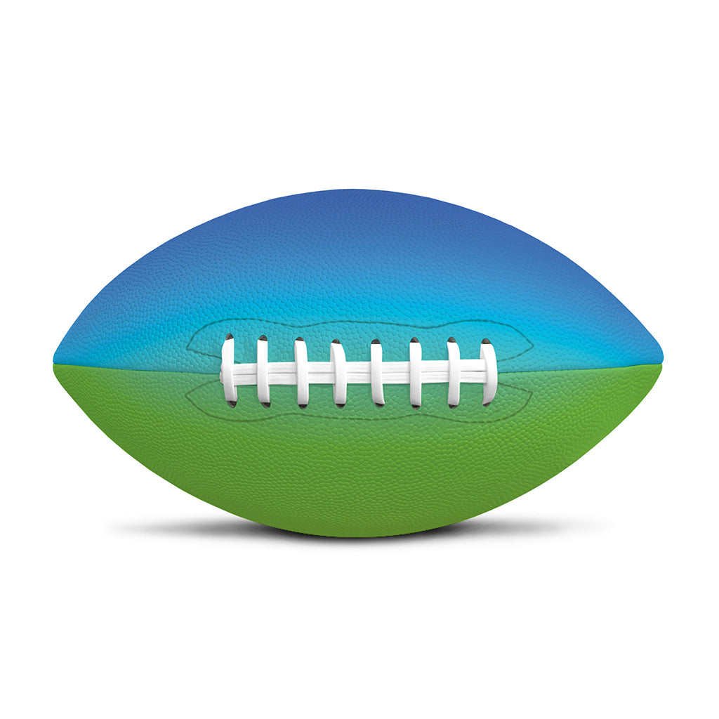 Rainbow Gradient Print Rugby Ball