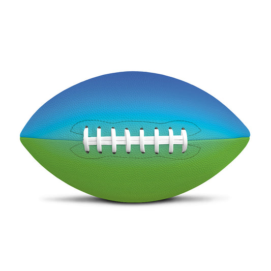Rainbow Gradient Print Rugby Ball