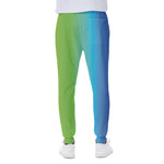 Rainbow Gradient Print Scuba Joggers