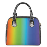Rainbow Gradient Print Shoulder Handbag