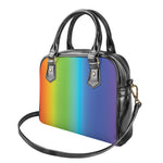 Rainbow Gradient Print Shoulder Handbag
