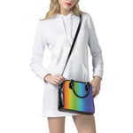 Rainbow Gradient Print Shoulder Handbag