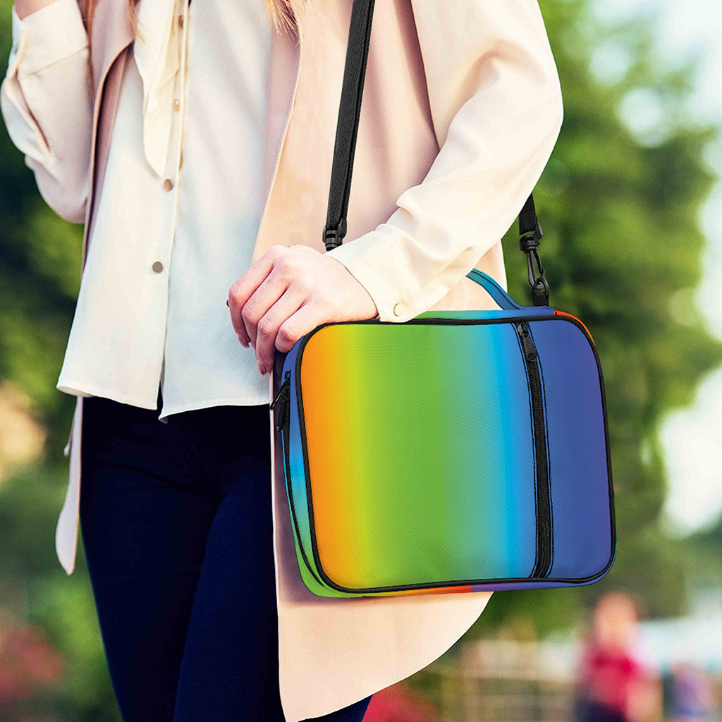 Rainbow Gradient Print Shoulder Strap Bible Bag