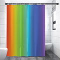 Rainbow Gradient Print Shower Curtain