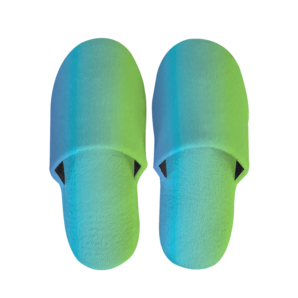 Rainbow Gradient Print Slippers