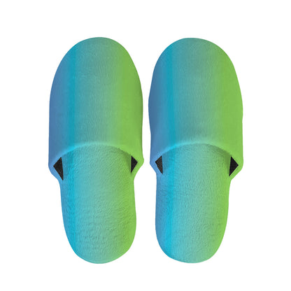 Rainbow Gradient Print Slippers