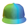 Rainbow Gradient Print Snapback Cap