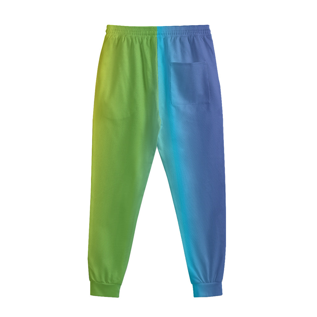 Rainbow Gradient Print Sweatpants