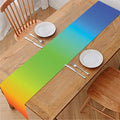 Rainbow Gradient Print Table Runner