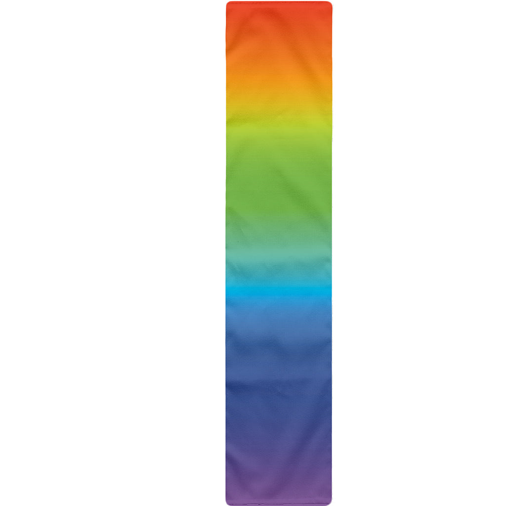 Rainbow Gradient Print Table Runner