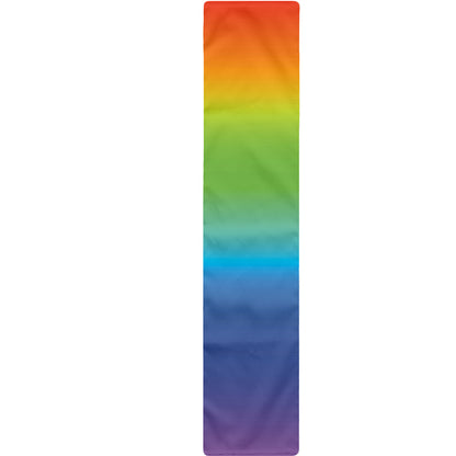 Rainbow Gradient Print Table Runner