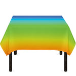 Rainbow Gradient Print Tablecloth