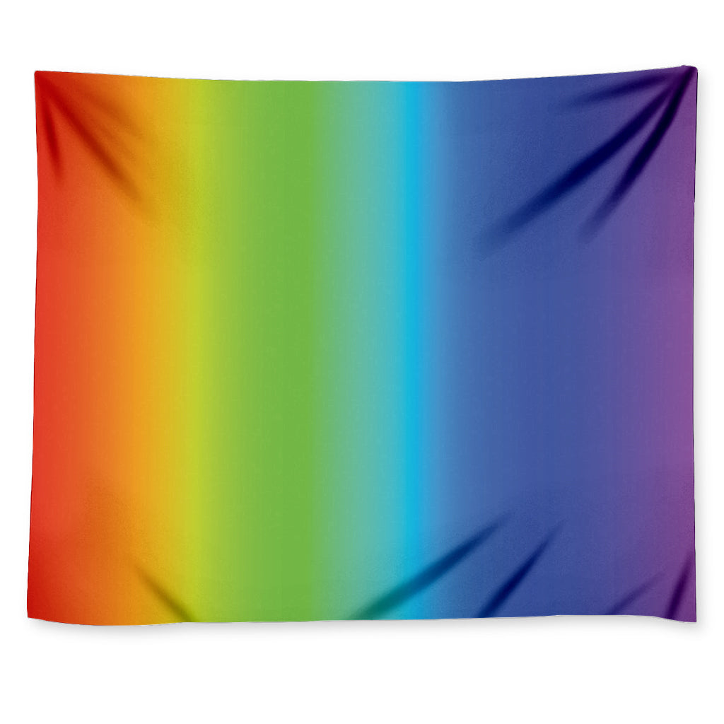 Rainbow Gradient Print Tapestry