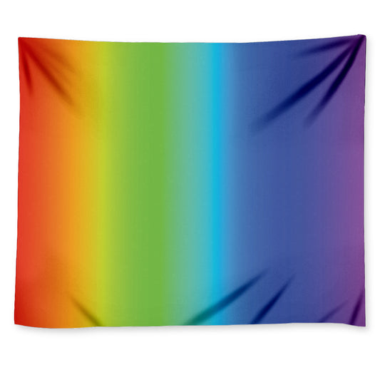 Rainbow Gradient Print Tapestry