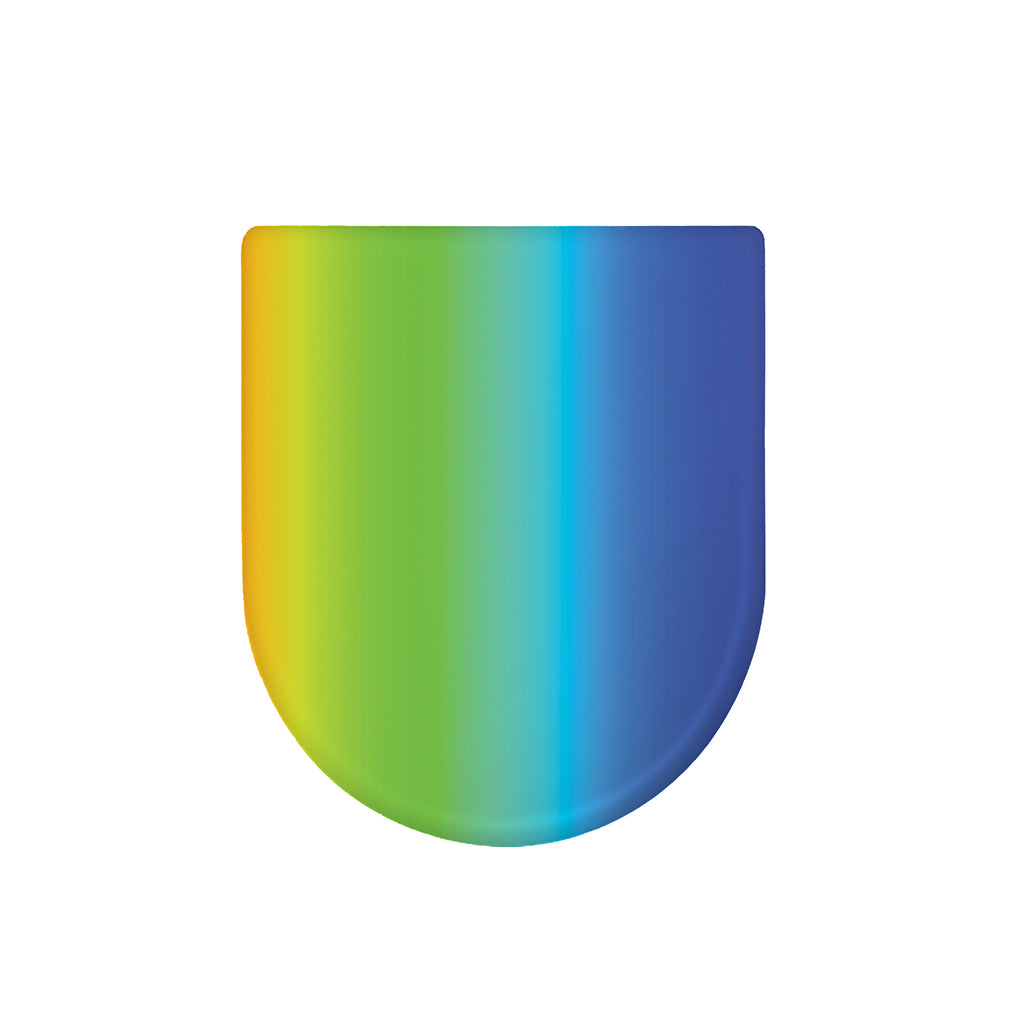 Rainbow Gradient Print Toilet Lid Cover