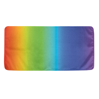 Rainbow Gradient Print Towel
