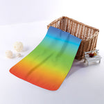 Rainbow Gradient Print Towel