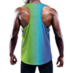 Rainbow Gradient Print Training Tank Top
