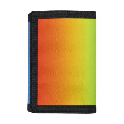 Rainbow Gradient Print Trifold Wallet