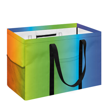 Rainbow Gradient Print Utility Tote Bag