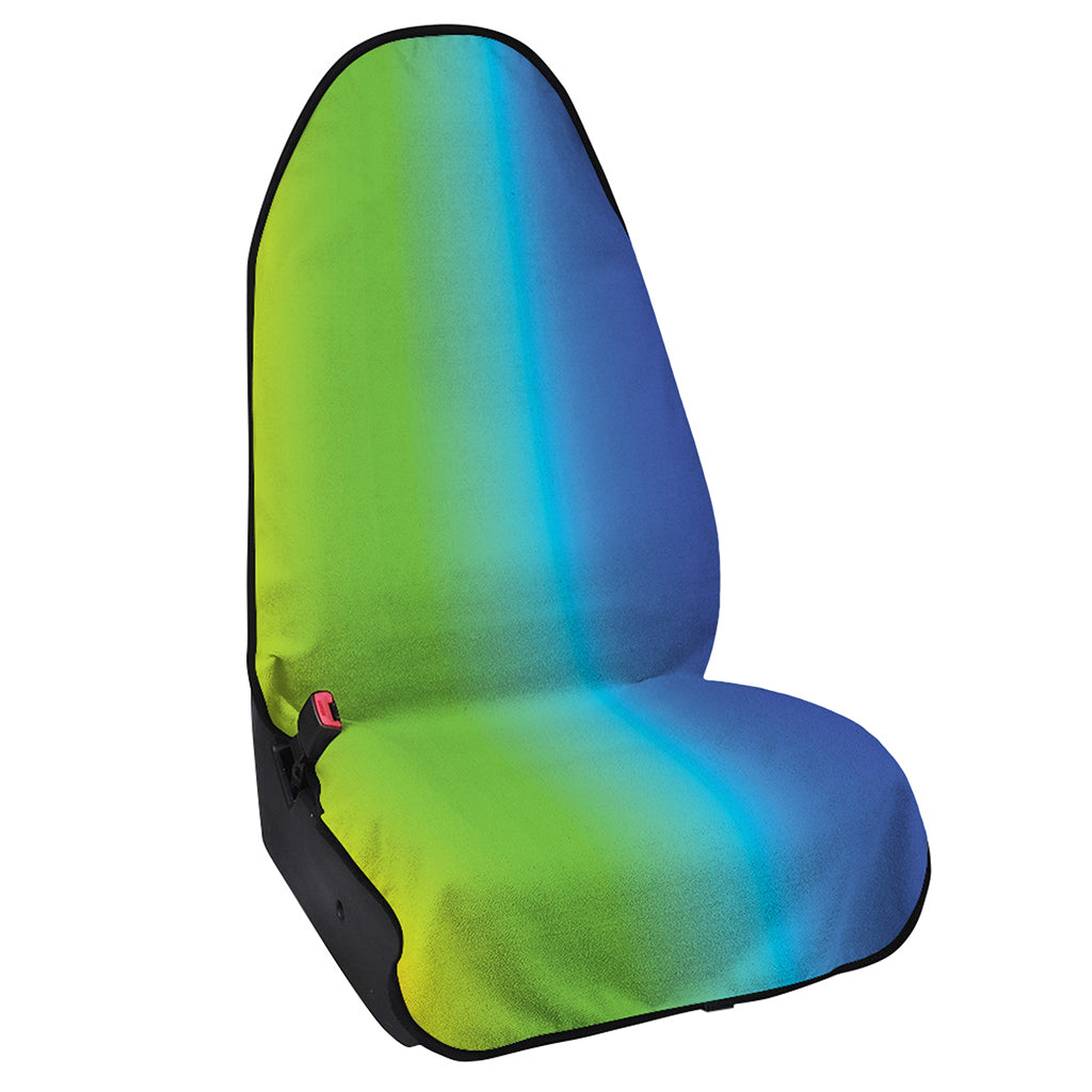 Rainbow Gradient Print Waterproof Car Seat Cover