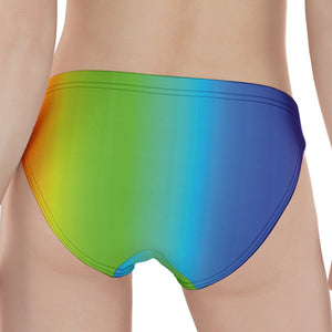 Rainbow Gradient Print Women's Panties