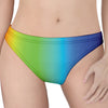 Rainbow Gradient Print Women's Thong