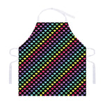 Rainbow Heart Pattern Print Adjustable Apron