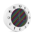 Rainbow Heart Pattern Print Alarm Clock