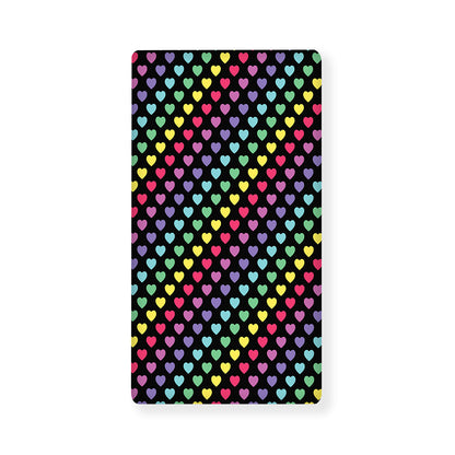 Rainbow Heart Pattern Print Baby Crib Sheet