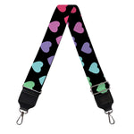 Rainbow Heart Pattern Print Bag Strap