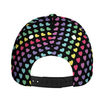Rainbow Heart Pattern Print Baseball Cap