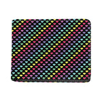 Rainbow Heart Pattern Print Bifold Wallet