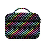 Rainbow Heart Pattern Print Briefcase Bible Bag