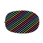 Rainbow Heart Pattern Print Car Side Mirror Covers