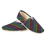 Rainbow Heart Pattern Print Casual Shoes