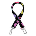 Rainbow Heart Pattern Print Dog Seat Belt