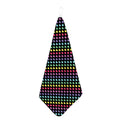 Rainbow Heart Pattern Print Hand Towel