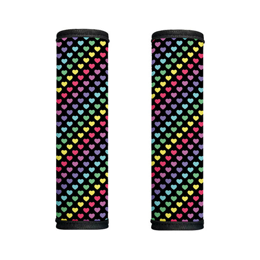 Rainbow Heart Pattern Print Handle Covers