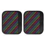 Rainbow Heart Pattern Print Handle Covers