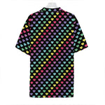 Rainbow Heart Pattern Print Hawaiian Shirt