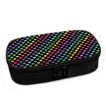 Rainbow Heart Pattern Print Insulin Cooler Travel Case