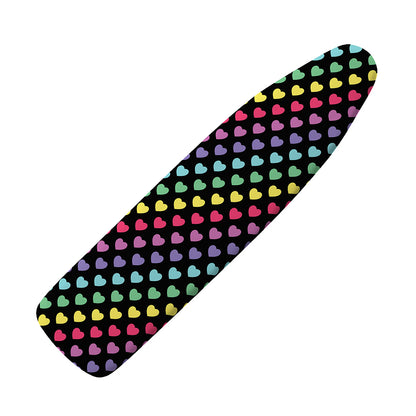 Rainbow Heart Pattern Print Ironing Board Cover