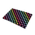Rainbow Heart Pattern Print Pet Cooling Mat Cover