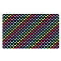 Rainbow Heart Pattern Print Polyester Doormat